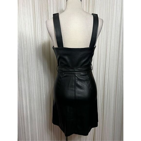 Love Tree NWT Vegan Leather Sexy Sleeveless Strappy Dress Size Small - Picture 2 of 4